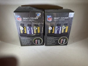 NFL New England Patriots Rally Design Fundas de Asiento de Coche Lote de 2 Nuevas Caja Abierta - Imagen 1 de 5