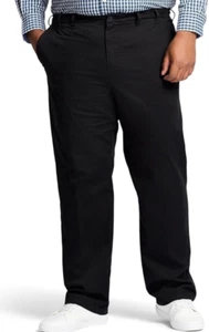 Pantalón Izod Sportflex Negro Performance Plus Elástico Frente Plano Talla W38 X L36 - Imagen 1 de 4