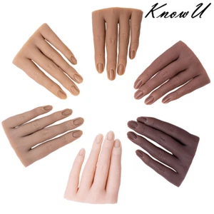 Silicone Hand Model Nail Art Practice Display Teaching Model 3D Adult Mannequin - Picture 1 of 21