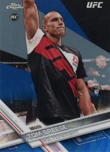 Topps 2017 UFC Chrome Tom Breese #93 61/75 Blue Wave Refractor - Bild 1 von 2