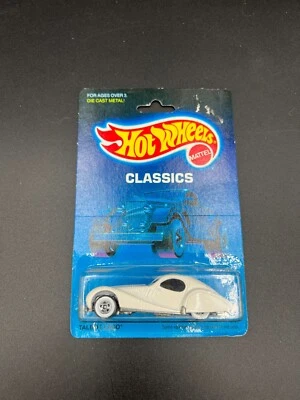 Hot Wheels Talbot Lago White Whitewalls WW Classics On Card MIP! - Image 1 of 3
