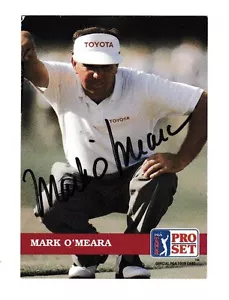 1992 Pro Set Mark O'Meara Signed Autograph Golf Card - Imagen 1 de 1