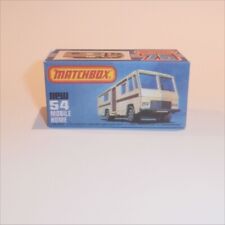 Matchbox Lesney Superfast 54 f Mobile Home Camper Van Repro K style Empty Box