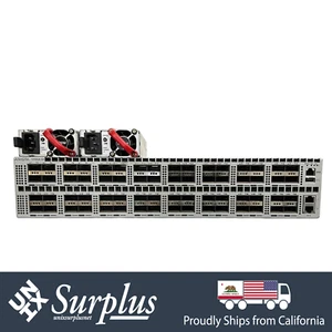 64 Port 40GbE QSFP+ Arista DCS-7250QX-64-F L2 L3 Switch Front-Back AF Dual PSU - Picture 1 of 11
