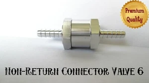 DAIHATSU ENGINE ALUMINIUM NON RETURN CHECK FUEL VALVE 6MM FOR PATROL & DIESEL - Picture 1 of 4