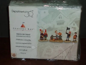 DEPARTMENT 56 #53319 SEASONS BAY "TRICK OF TREAT" Set of 4 Figures Retired NIB - Photo 1/3