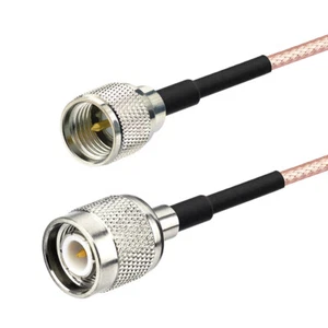6" Mini-UHF Plug Male to TNC Male Pigtail Coaxial Cable RG316 for 3G 4G Wireless - Picture 1 of 4