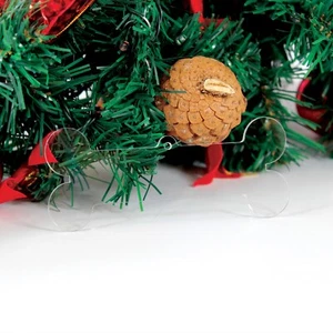 Clear Christmas Baubles Dog Bone / Perspex Dog Bone / DIY Craft Tree Decoration - Picture 1 of 2