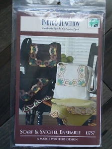 INDYGO JUNCTION, INC. - SEWING PATTERN - SCARF & SATCHEL ENSEMBLE - Picture 1 of 2