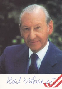 Kurt Waldheim, UN Secretary General, Austria President, signed Real Photo PPC - Picture 1 of 2