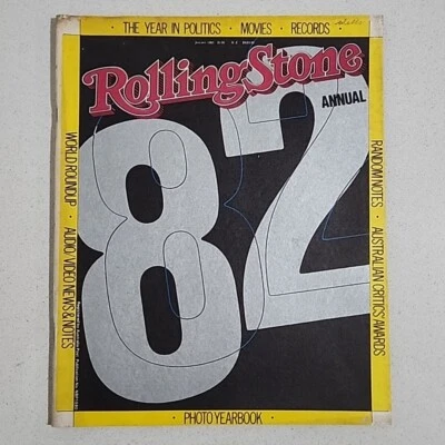 ROLLING STONE - Vintage Australian Magazine January 1983 ANNUAL 1982 YEARBOOK - Image 1 of 4