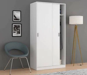 Guardaroba Lansing,Armadio per camera da letto a 2 ante scorrevoli,100x50h200 cm - Foto 1 di 10