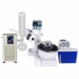 2L Automatic Lifting Rotary Evaporator Vacuum Extractor Chiller Distiller Unit - Bild 1 von 14