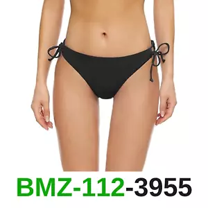 Bellecarrie Women's Tie Side Bikini Bottoms Low Rise String Bathing Suits, S - Picture 1 of 5