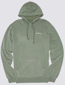 Felpa con cappuccio uomo Element Skateboards Skater Longley Pigment Pullover verde nuovo - Foto 1 di 2