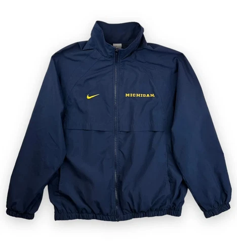 Vintage Nike Michigan Wolverines Full Zip Windbreaker Jacket Mens Medium - EUC Cover