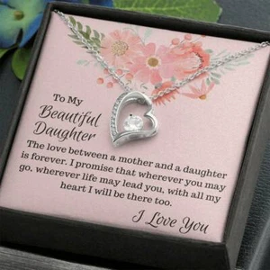 Gift for Daughter Forever Love Necklace For Daughters Birthday, Graduation - Picture 1 of 11