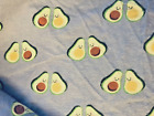Novelty AVOCADOS on Gray Flannel All Over Print Snuggle by JoAnn 42" X 47"