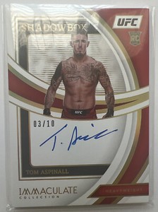 Tom Aspinall 2022 IMAC Shadow box Gold Auto Rc 3/10 UFC - 304