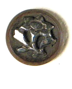Bb WOOD CUP ANTIQUE BUTTON STEEL flower escutcheon small - Picture 1 of 2