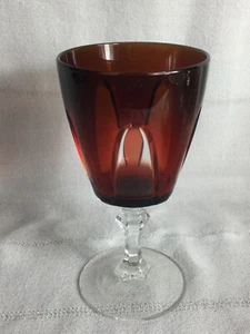 Cristal D'Arques Durand Red Gothic Arch Crystal Replacement Glasss 6 " - Picture 1 of 9