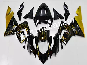 Fit for 2004 2005 ZX10R Black Gold ABS Injection Mold Bodywork Fairing Kit - Foto 1 di 7