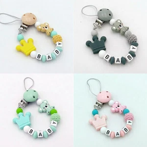 Pacifier Fashion Holder Baby Dummy Nipple Chain Koala  Silicone Dummy Silicone - Picture 1 of 17
