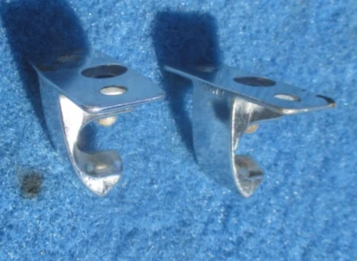1956 1957 Lincoln Premier Capri Convertible Sun Visor Hooks Pair OEM FOMOCO - Image 1 of 4