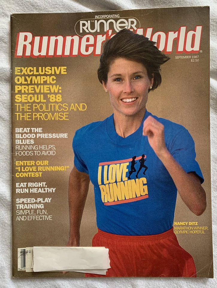 Runner’s World Magazine September 1987 Nancy Ditz - Image 1 of 1