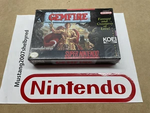 Snes Super Nintendo Gemfire KOEI Brand New Factory sealed rare Game - Picture 1 of 17