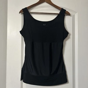 Yummie by Heather Thomson Tummie Boyfriend Shaping Tank Top Women Size XL Black - Picture 1 of 4