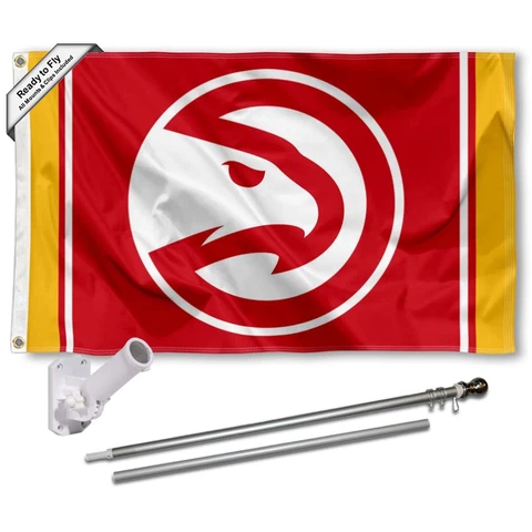 Atlanta Hawks Flag Pole and Bracket Kit Cover