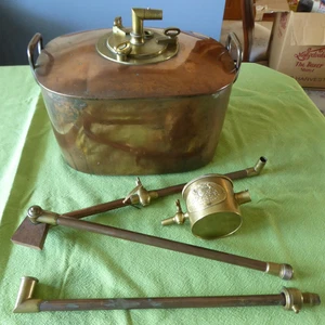 Captain Jekyll 's PATENT VAPOUR BATH circa 1830 brass & copper medical apparatus - Picture 1 of 12