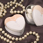 Dressed To The Nines Heart Shaped Bride Or Groom Mint Tins Wedding Favors