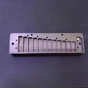 EBONY WOOD COMB for Suzuki G-48 12-hole Gregoire Maret CHROMATIC HARMONICA - Imagen 1 de 17