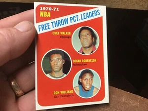 1971-72 Topps #141 1970-71 NBA Free Throw PCT. Leaders - Very Good to Near Mint - Picture 1 of 2