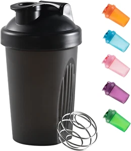 Shaker Bottle for Protein Powder Mixed Plastic Workout Water Bottle 400 Ml with - Picture 1 of 10