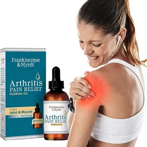 Frankincense and Myrrh Arthritis Pain Relief Rubbing Oil 60mluk - Picture 1 of 10