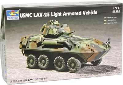 Trumpeter 1/72 USMC LAV-25 8 x 8 Light Armored Vehicle  - Image 1 of 4