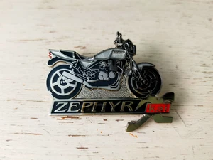 Kawasaki Zephyr X Kai Vintage Motorcycle Lapel Pin Silver 4.6cm Good From Japan - Picture 1 of 3