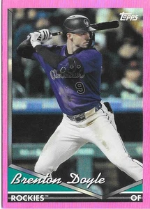 2024 Topps Archives BRENTON DOYLE Pink Foilboard -COLORADO ROCKIES- #254 - Picture 1 of 1