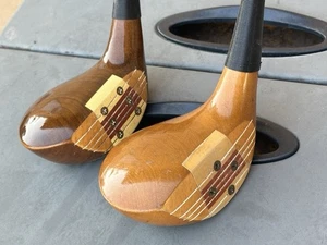 Cleveland Classic USA Persimmon 3,4 Wood Driver Set- Oil Hardened RC75. RH- 42 - Picture 1 of 9