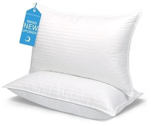Bed Pillows Queen Size: Hotel Quality Set of 2 - Down Alternative Microfiber - Picture 1 of 7