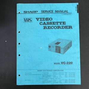 Sharp Video Cassette Recorder Service Manual VC-220 - Picture 1 of 4