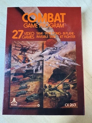 Combat Atari 2600 01 Cartridge In Gatefold Box - CIB - Registration Card - Nice! - Image 1 of 4