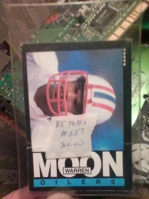 1985 Topps - Warren Moon #251 (RC) - Imagem 1 de 4