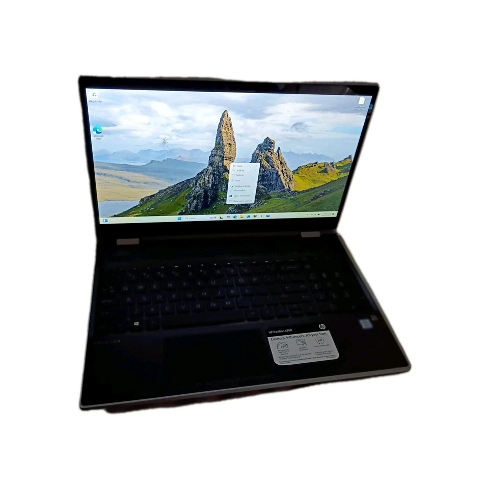 HP Pavilion x360 15-cr0037wm i3-8130U 4GB 1TB Cracked Screen – Works - Image 1 of 4