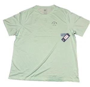 T-shirt girocollo Havana Jim uomo verde mare manica corta UPF 2X O 3X outdoor nuova con etichetta - Foto 1 di 9