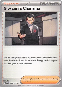 Giovanni's Charisma Uncommon Normal SV: Scarlet & Violet 151 161/165 NM - Bild 1 von 2