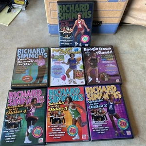 Richard Simmons Sweatin' To The Oldies Trainingsvideos DVD Posten 7 DVDs Sehr guter Zustand - Bild 1 von 6
